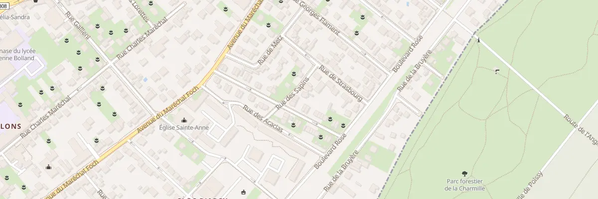 Plan du 7 Rue des Sapins à Poissy