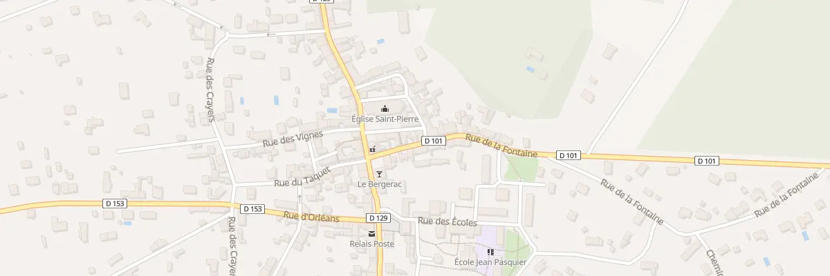 Plan du 7 Rue de la Fontaine à Vouzon