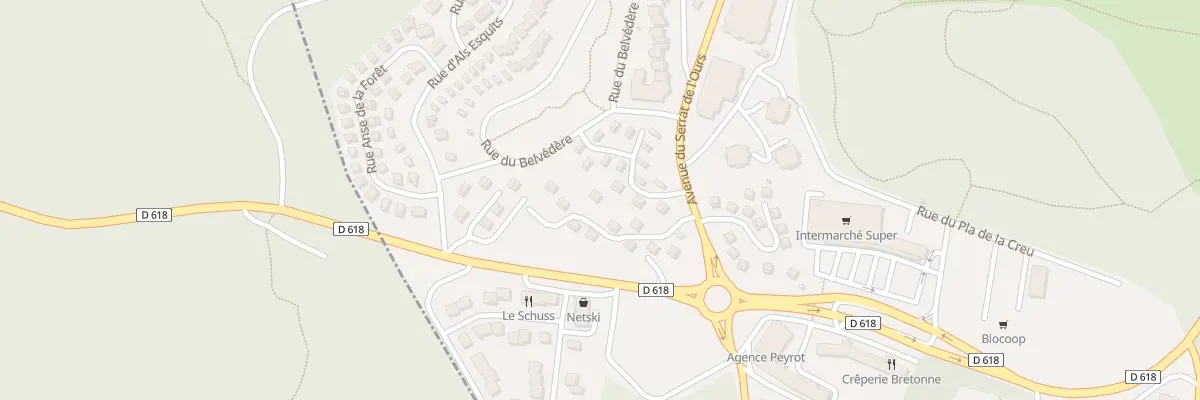 Plan du 700 Rue du Belvédère à Bolquère