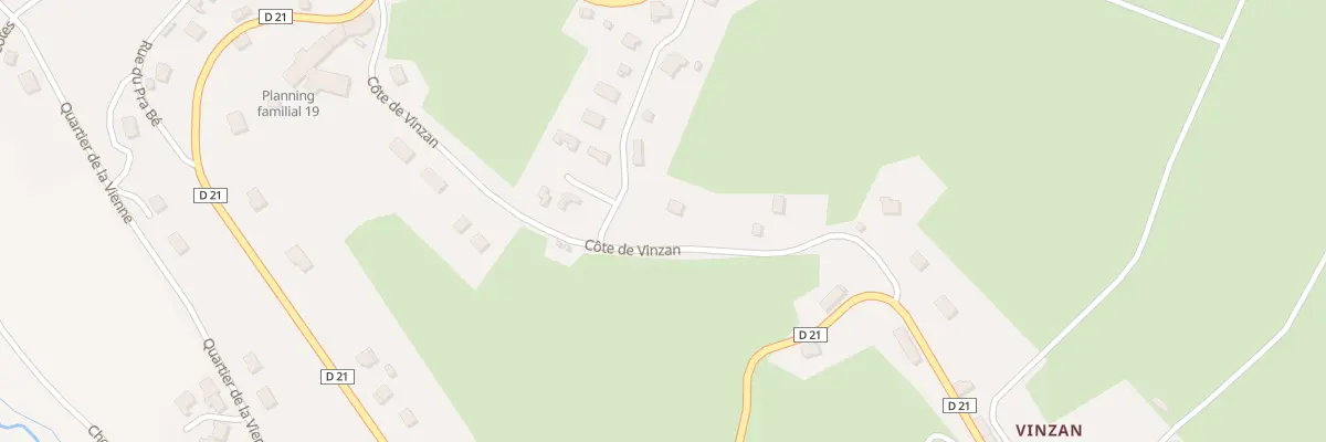 Plan du 25 Vinzan à Peyrelevade