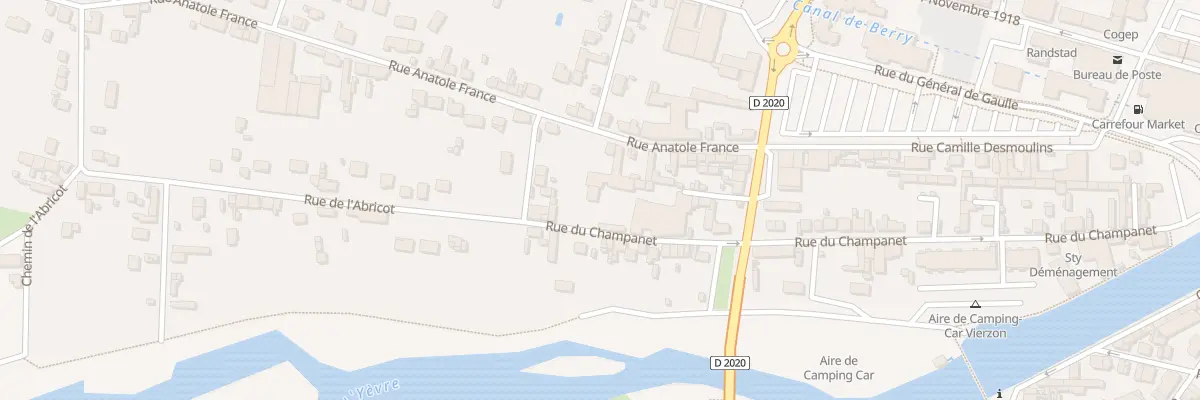 Plan du 66A Rue du Champanet à Vierzon
