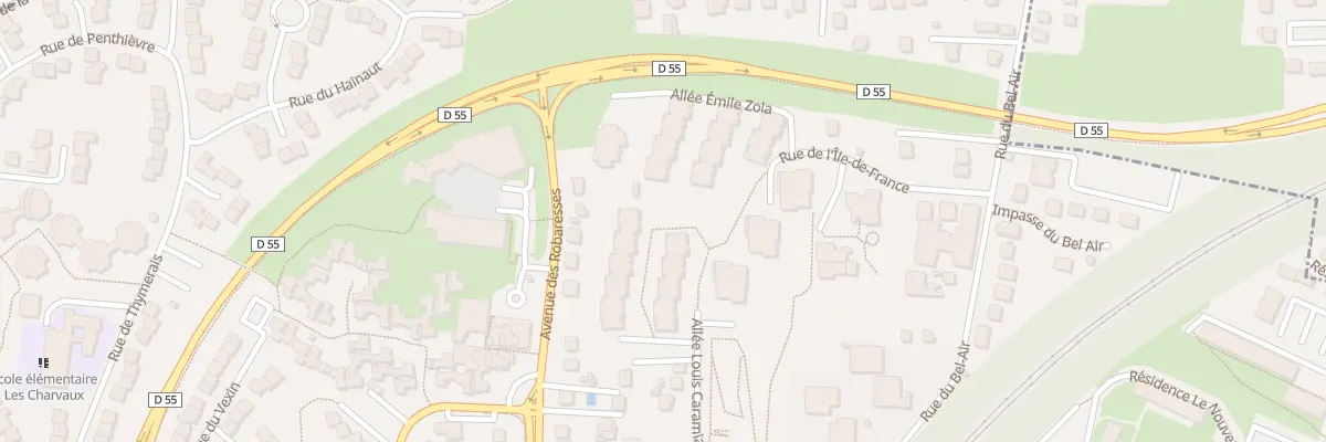 Plan du 3 All Emile Zola à Andrésy