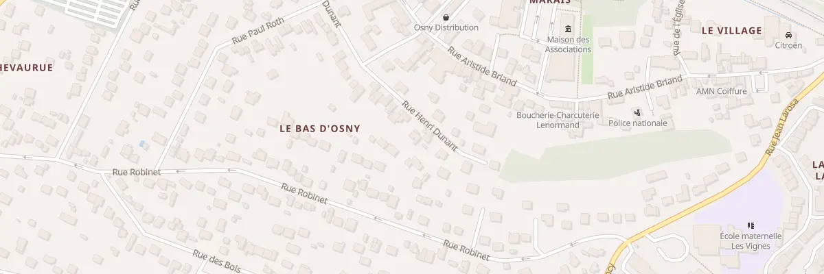 Plan du 30 Rue Henri Dunant à Osny