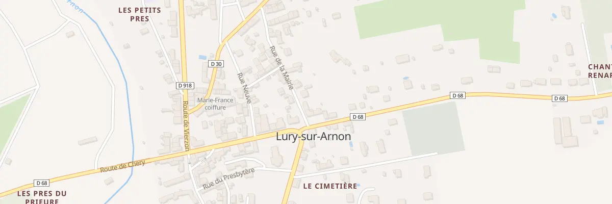 Plan du 2 Rue de la Mairie à Lury-sur-Arnon