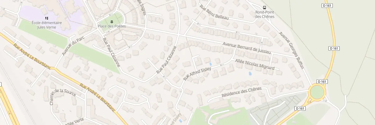 Plan du 1 All Maurice Quentin de la Tour à Noisy-le-Roi