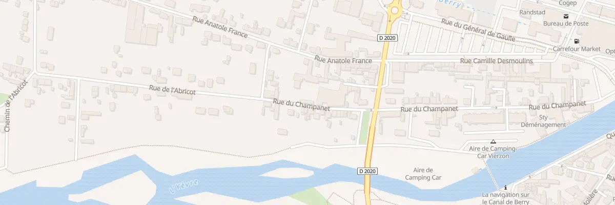 Plan du 66 Rue du Champanet à Vierzon