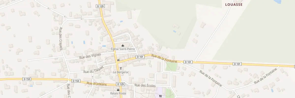 Plan du 15 Rue de la Fontaine à Vouzon