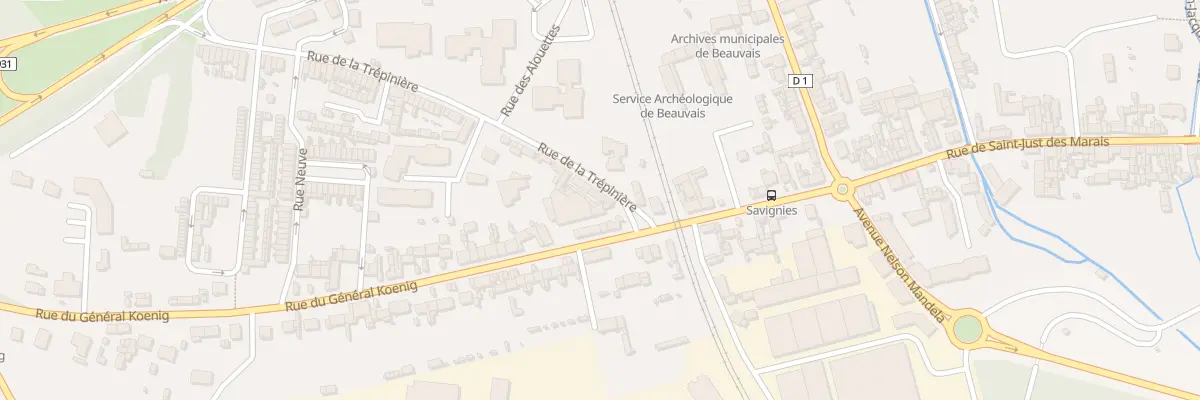 Plan du 4 Rue de la Trépinière à Beauvais