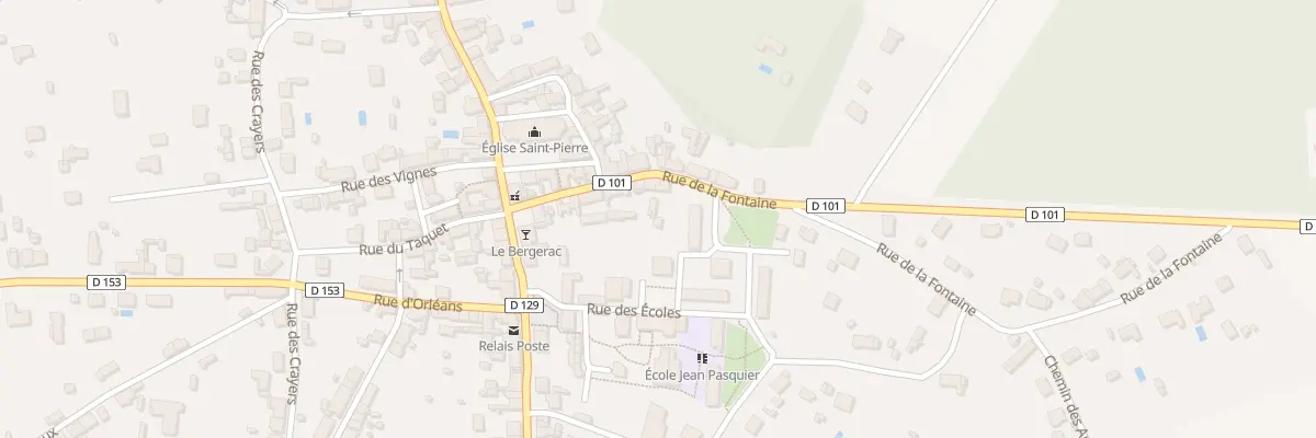 Plan du 14 Rue de la Fontaine à Vouzon