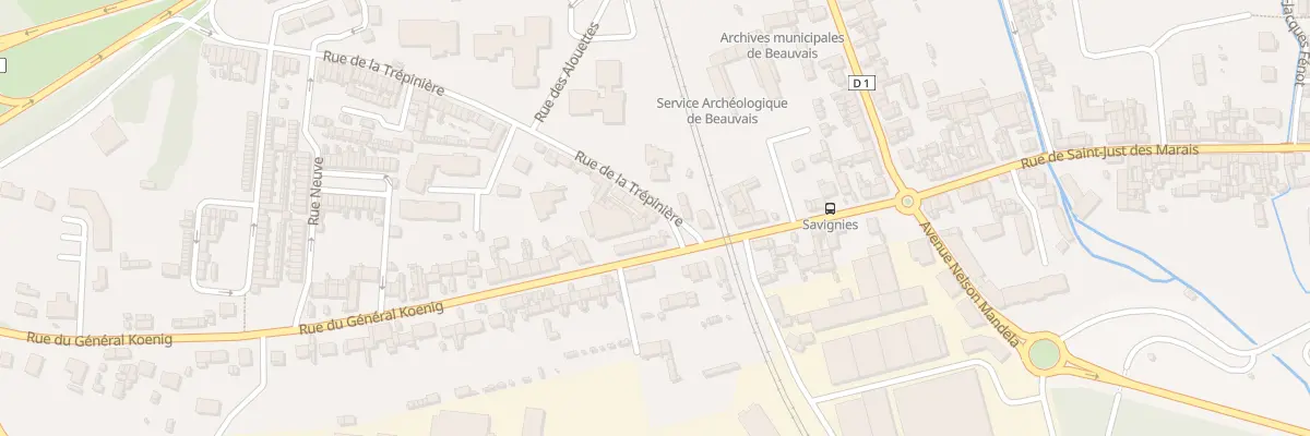 Plan du 2 Rue de la Trépinière à Beauvais