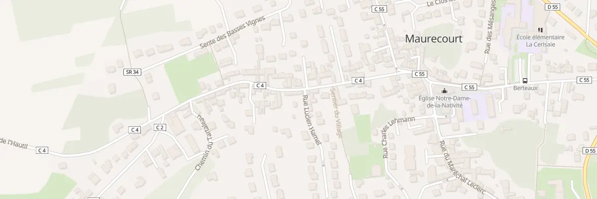 Plan du 2 Rue Lucien Hamel à Maurecourt