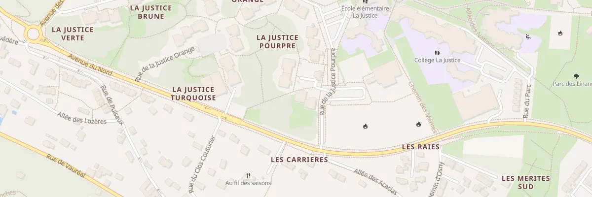 Plan du 3 Rue de la Justice Pourpre à Cergy