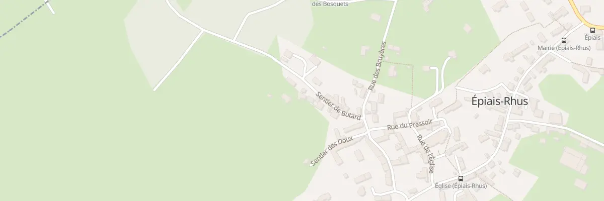 Plan du 7 Sen de Butard à Épiais-Rhus