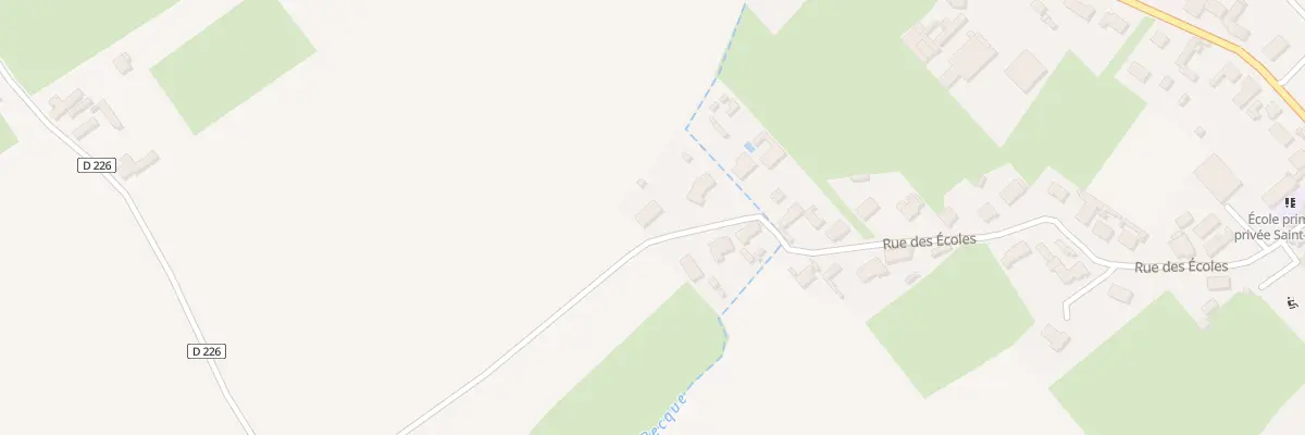 Plan du 514 Rue des Ecoles à Zutkerque