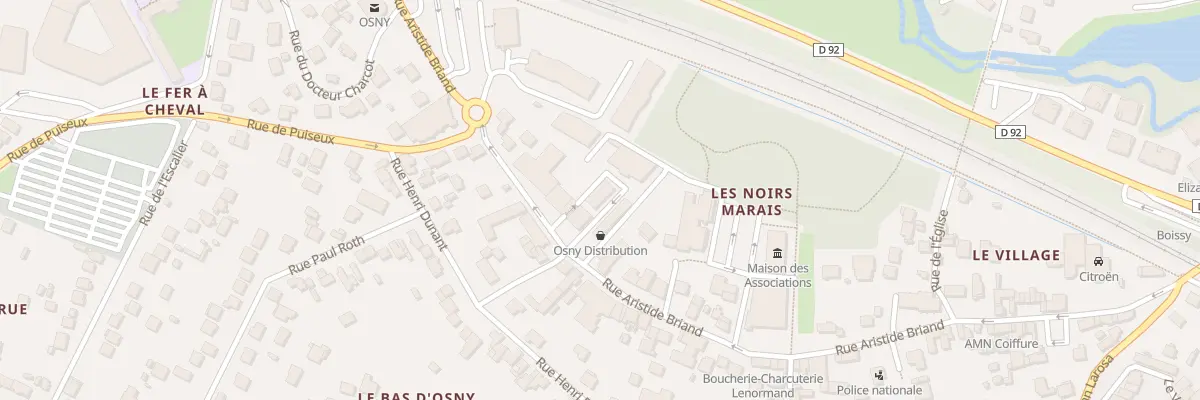 Plan du 50 Rue Aristide Briand à Osny