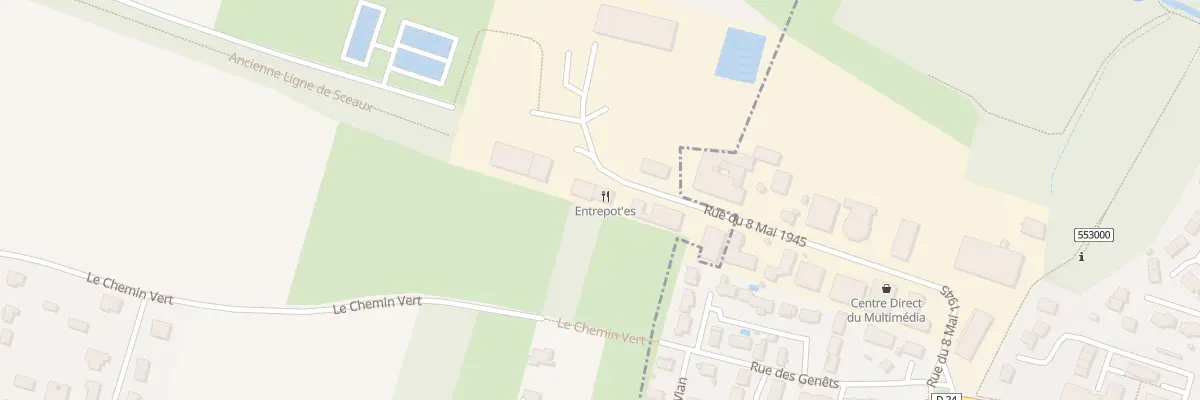 Plan du 19 Av du 8 Mai 1945 à Pecqueuse