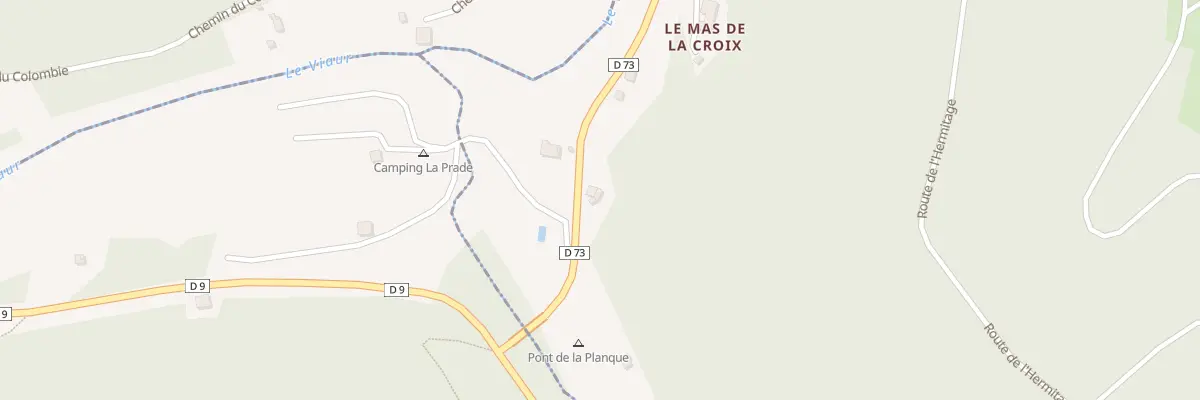 Plan du 5339 La Planque à Montirat