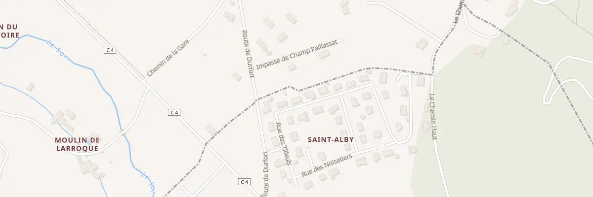 Plan du 17 Rue des Tilleuls à Durfort
