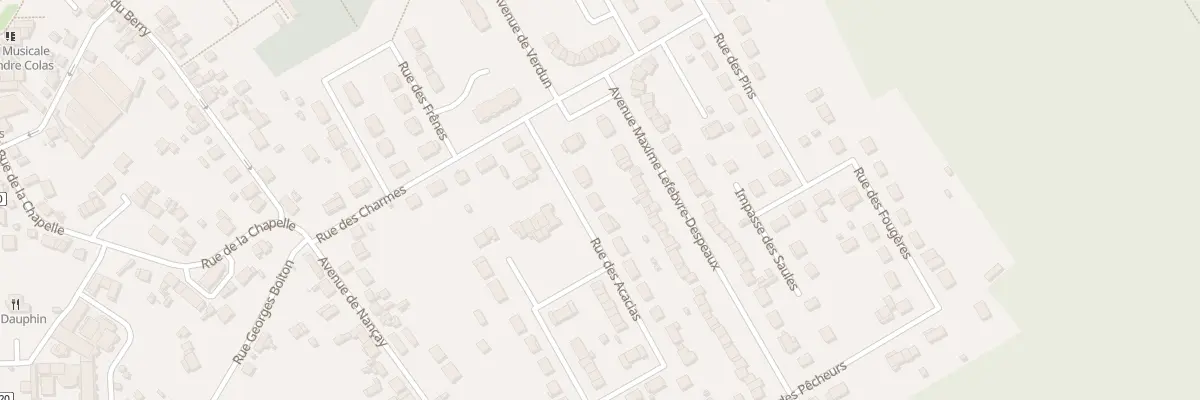 Plan du 1 Rue des Acacias à Salbris
