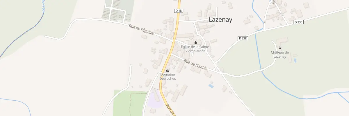 Plan du 2 Rue de l’Erable à Lazenay