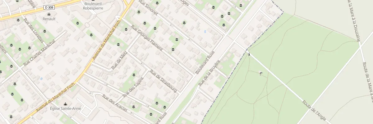 Plan du 17 Rue Georges Flament à Poissy