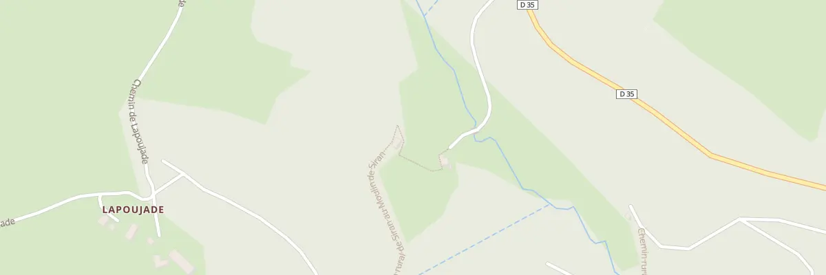 Plan du 66 Moulin de Siran à Montet-et-Bouxal