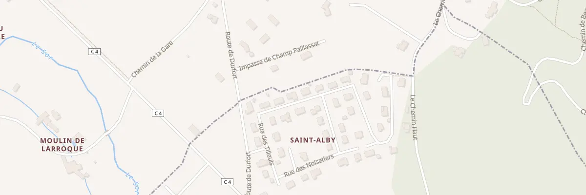 Plan du 19 Rue des Tilleuls à Durfort