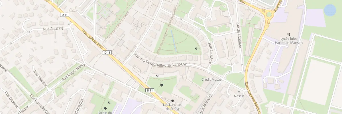 Plan du 34 Rue des Demoiselles de St-Cyr à Saint-Cyr-l’École