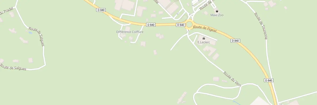 Plan du 5460 La Capelette à Capdenac