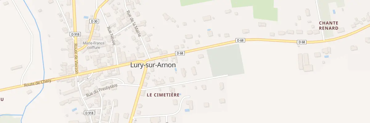 Plan du 13 Imp de l’Egalité à Lury-sur-Arnon
