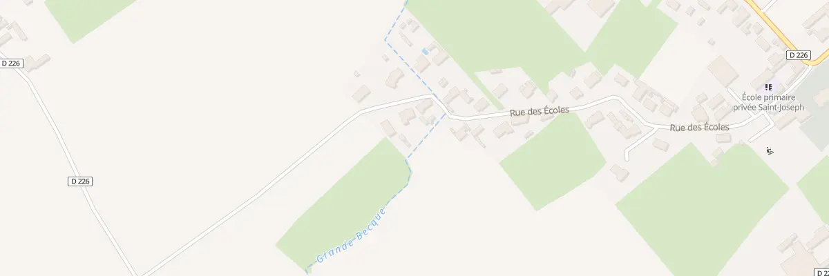 Plan du 493 Rue des Ecoles à Zutkerque