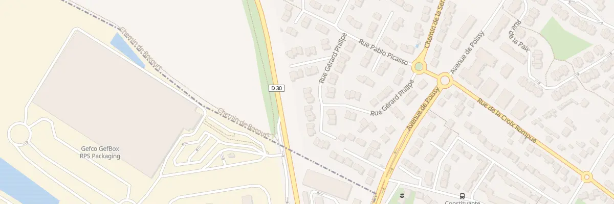 Plan du 25 Rue Gérard Philipe à Achères