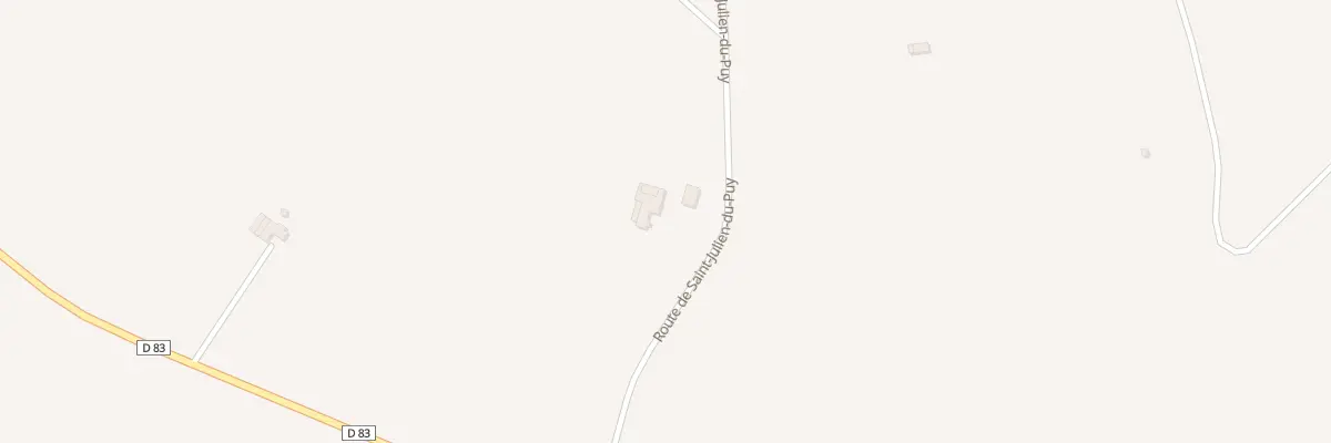 Plan du 257 Rte de Saint-Julien-du-Puy à Brousse