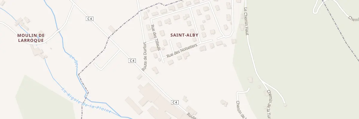 Plan du 4 Rue des Noisetiers à Durfort