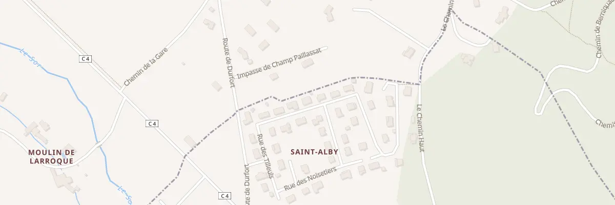 Plan du 21 Rue des Tilleuls à Durfort