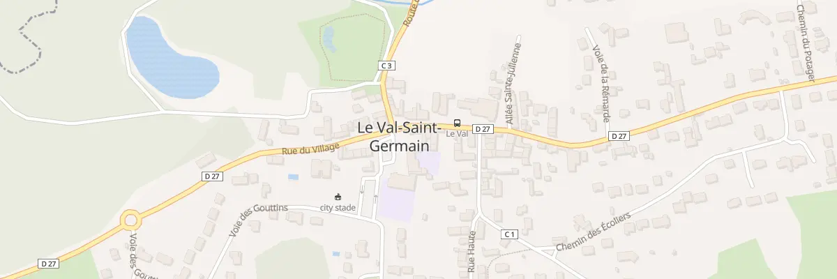 Plan du 86 Rue du Village au Val-Saint-Germain