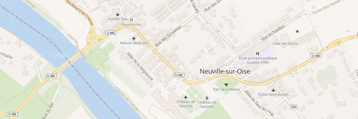 Plan de la Rue Joseph Cornudet à Neuville-sur-Oise