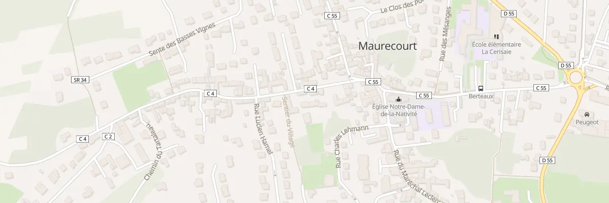 Plan du 9 Rue du Gen de Gaulle à Maurecourt