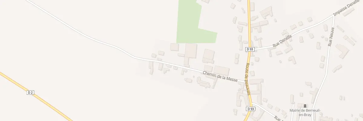 Plan du 2 Che de la Messe à Berneuil-en-Bray