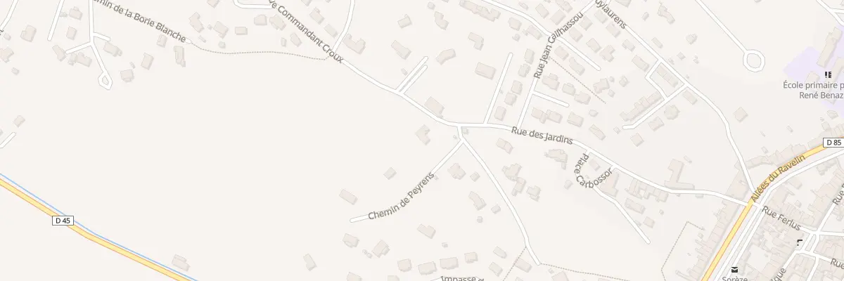 Plan du 35 Rue des Jardins à Sorèze