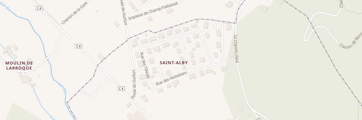 Plan du 2 Rue des Châtaigniers à Durfort