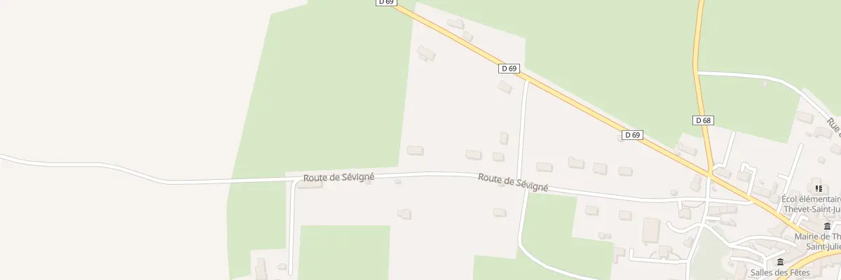 Plan du 5354 Le Champ de la Fosse à Thevet-Saint-Julien