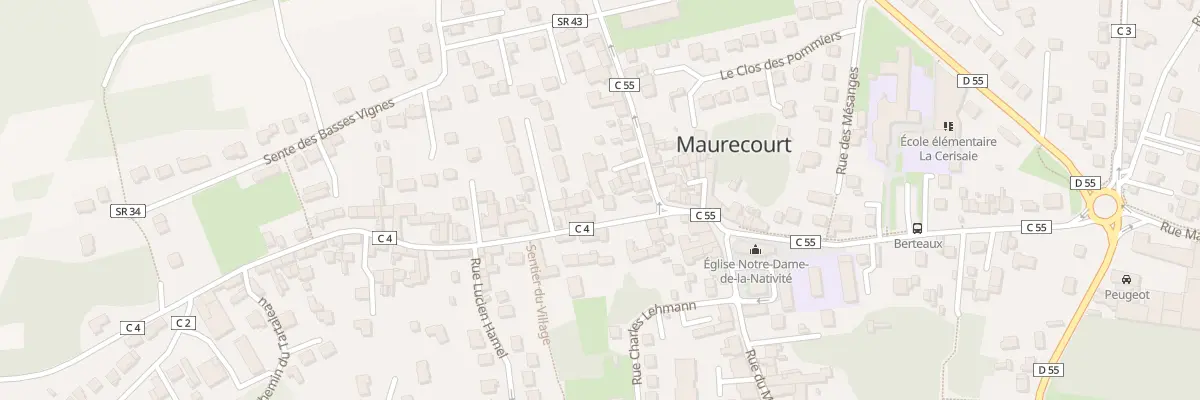 Plan du 1 Rue de Pontoise à Maurecourt
