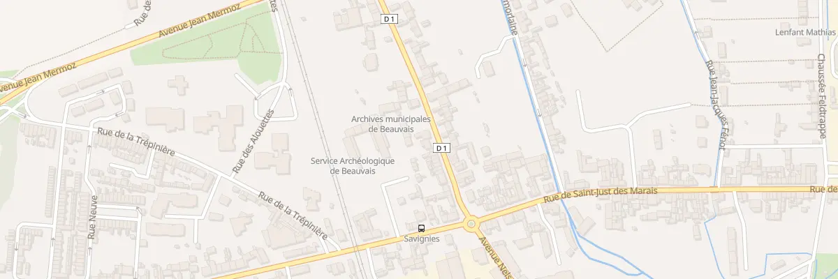 Plan du 21 Rue de Savignies à Beauvais