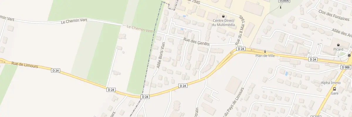 Plan du 7 Rue Jacques Brel à Limours