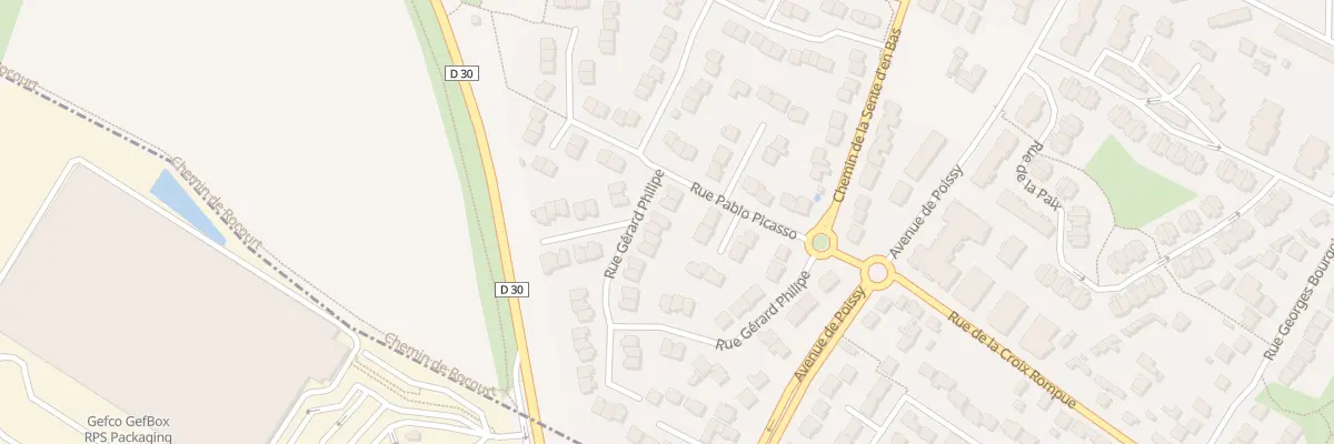 Plan du 32 Rue Gérard Philipe à Achères