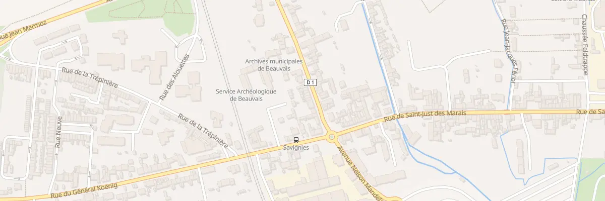Plan du 9 Rue de Savignies à Beauvais