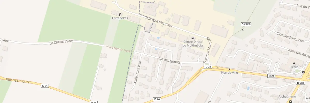 Plan du 16 Rue des Genets à Limours