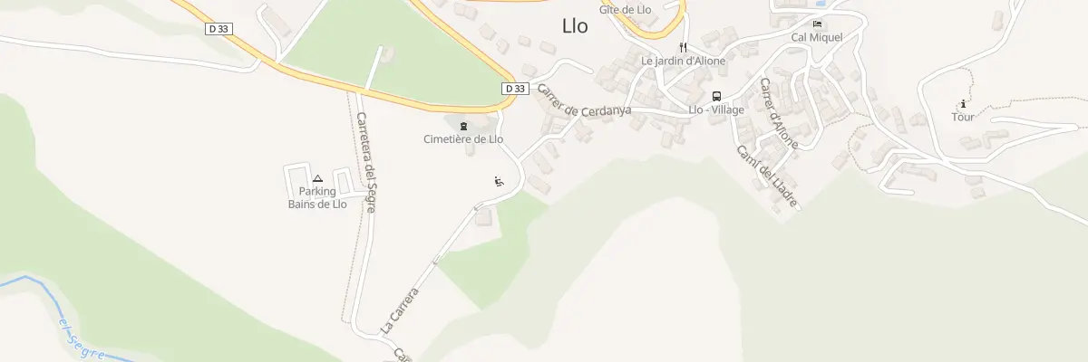 Plan du 5000F Vc La Carrera à Llo