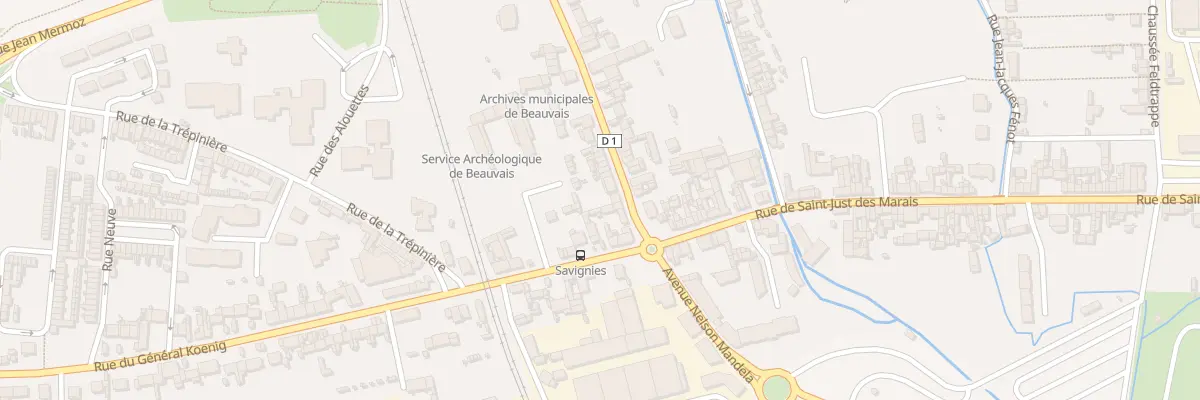 Plan du 5 Rue de Savignies à Beauvais